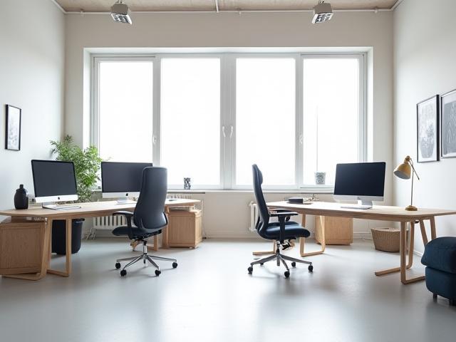 FjordCraft studio interior with Art Deco accents and modern digital tools