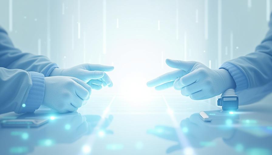 Abstrakt bilde av digital avtale, accord, med stiliserte digitale signaturer og Art Deco-inspirerte former, som understreker vilkårsendring og aksept.